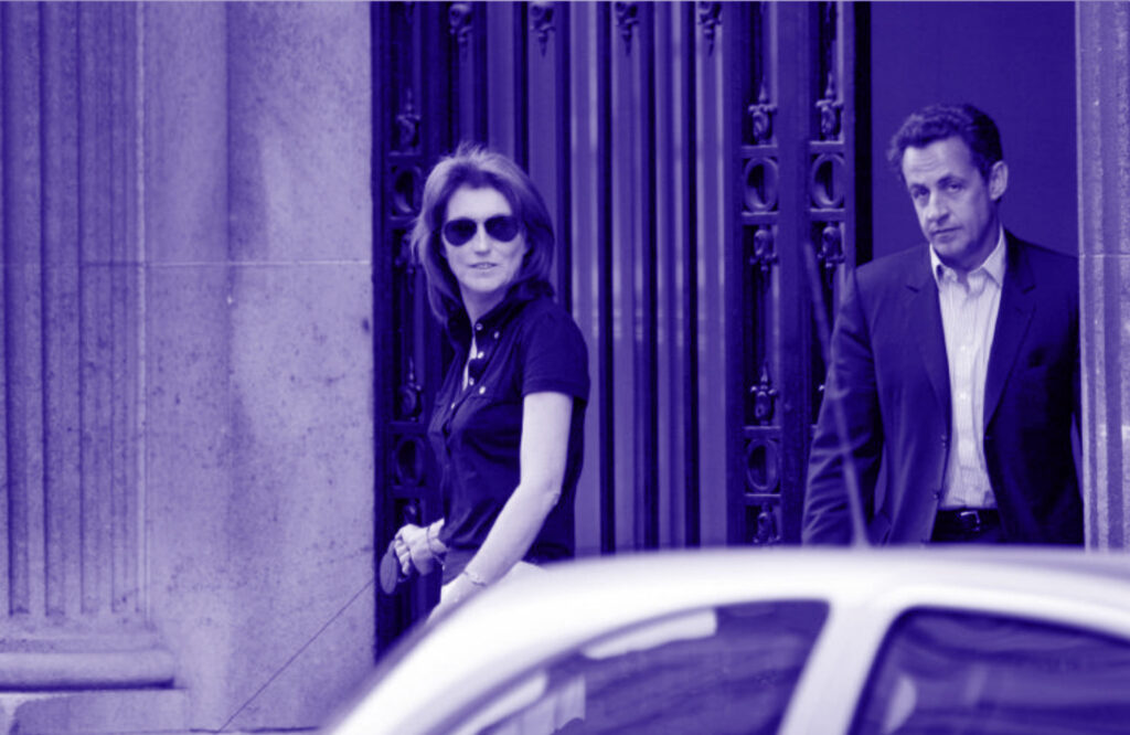 Cécilia et Nicolas Sarkozy sortent de leur domicile