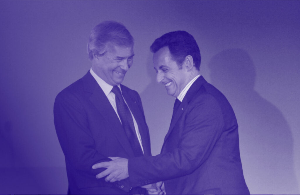 Nicolas Sarkozy et Vincent Bolloré en 2006