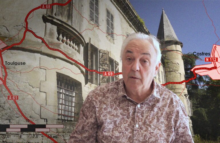 Tracé de l'A69 sur le château de Scopont et son propriétaire