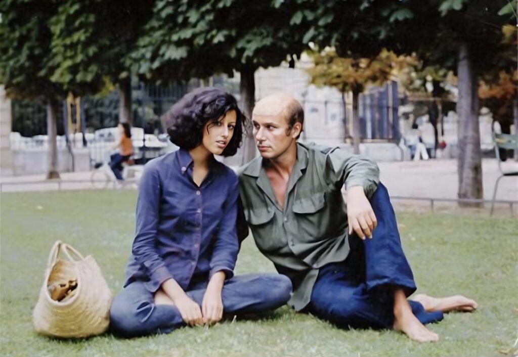 Francesca Gee, lors d'une séance photo avec Gabriel Matzneff