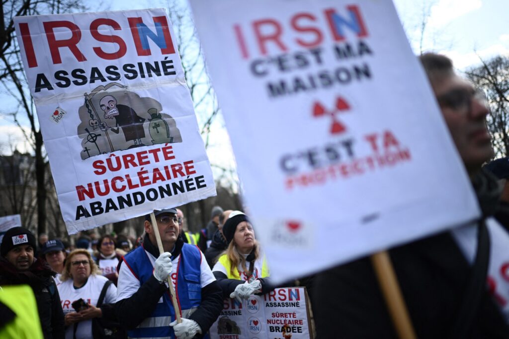 Manifestation des salariés de l'IRSN