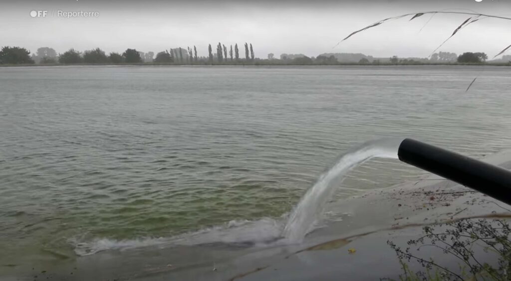  une bassine située près de Mauzé 