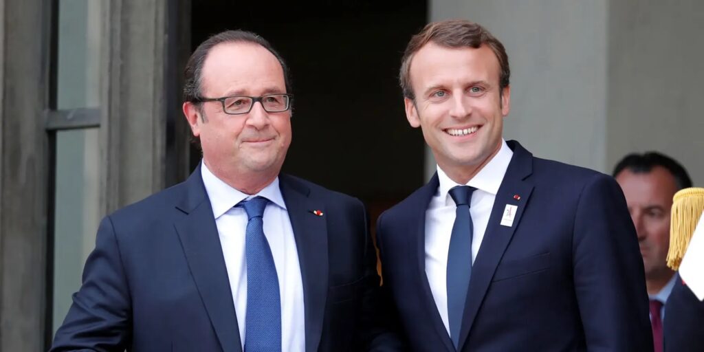 François Hollande et Emmanuel Macron