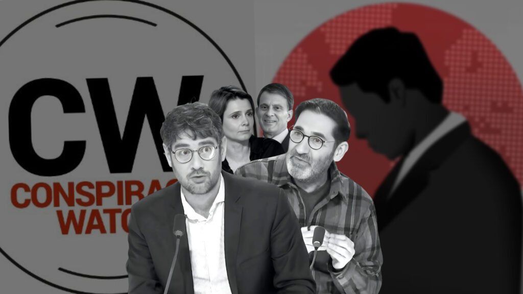 De gauche à droite : Rudy Reichstadt, Caroline Fourest, Manuel Valls, Tristan Mendès France.